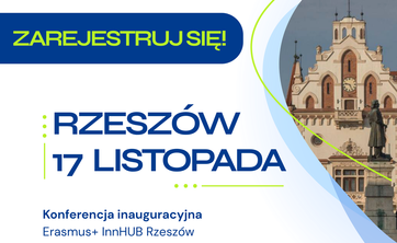 Zaproszenie na otwarcie Centrum Innowacji Programu Erasmus+ InnHUB Rzeszów