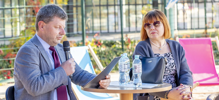 Rektor prof. Piotr Koszelnik z żoną Martą Koszelnik, 